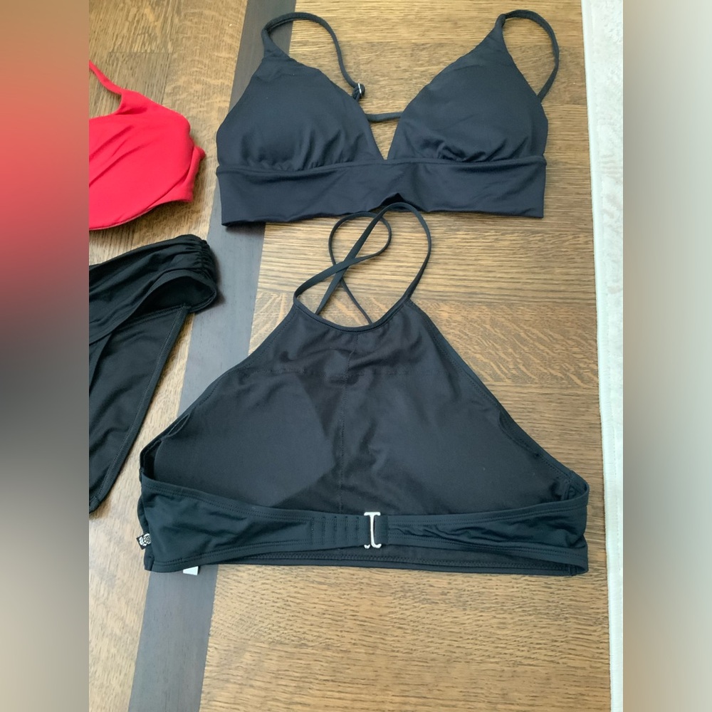 Bikini Swim Suits Women’s Lot X 5 Pieces Black Red Beach Pool Assorted Brands - Picture 9 of 12